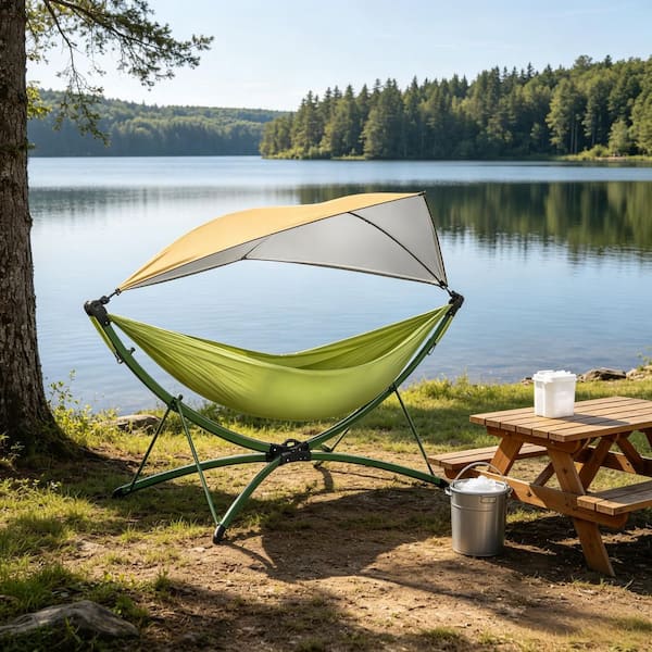 IALTRUISTIC 9 ft. Outdoor Portable Hammock Chair Free Standing