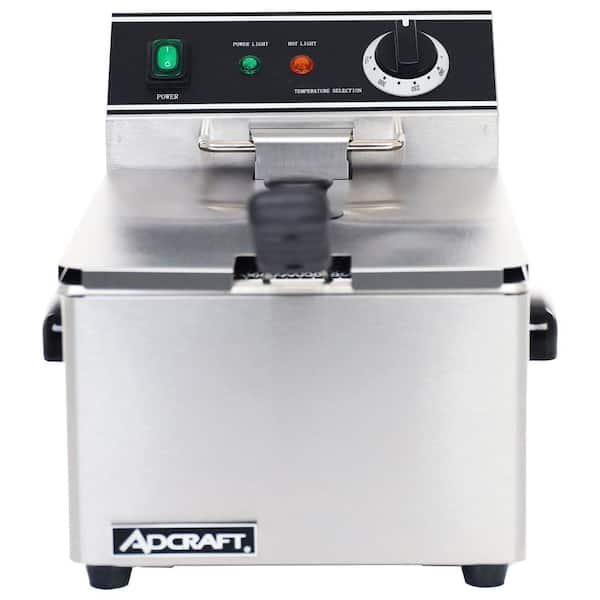 Adcraft 6 qt. Stainless Steel Single Tank Deep Fryer DF-6L