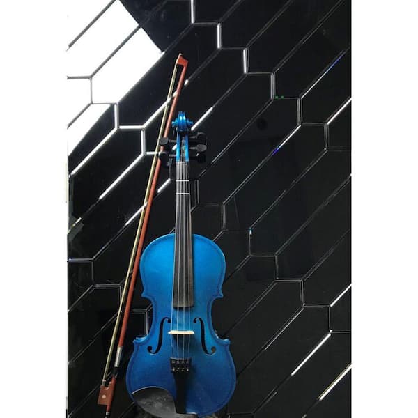 Blue Diamond Graphite Blue Beveled Picket 12 in. x 3 in. Glass Mirror Wall Tile (11.76 sq. ft./Case)