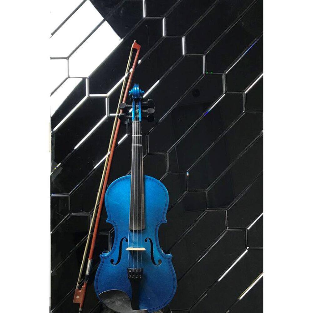 Graphite Blue Mirrored Glass Subway Wall Tile 3" x 12"