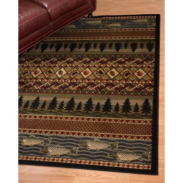 United Weavers Of America Affinity 2 x 7 Gold Indoor Border Lodge Runner United Weavers Of America Affinity 2 x 7 Gold Indoor Border Lodge Runner