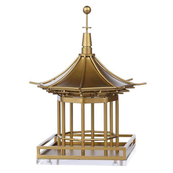 StyleCraft Dann Foley - Pavilion II - Bronze Iron Sculpture - Clear Acrylic Base