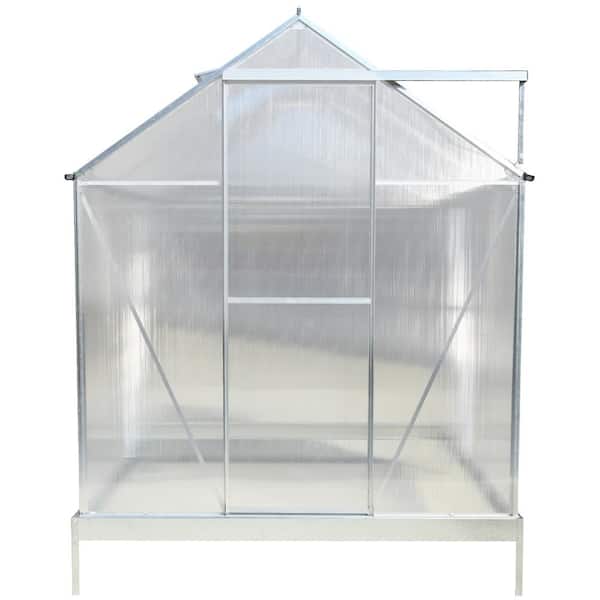 Boosicavelly 75.2 in. W x 75.2 in. D x 96.8 in. H Outdoor Walk-In Greenhouse