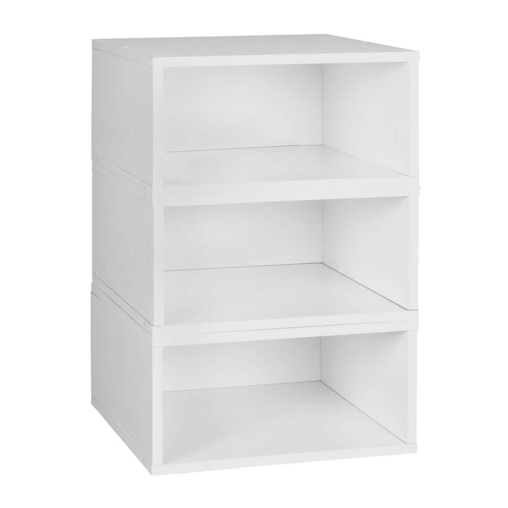 Niche 19.5 in. H x 13 in. W x 13 in. D White Wood 3Cube Organizer