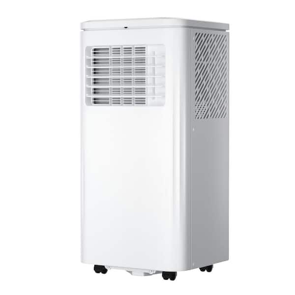 10 000 BTU DOE Portable Air Conditioner Cools 250 Sq. Ft. with Dehumidifier Drain Hose and Remote in Whites XNBYDJE041703 The Home Depot