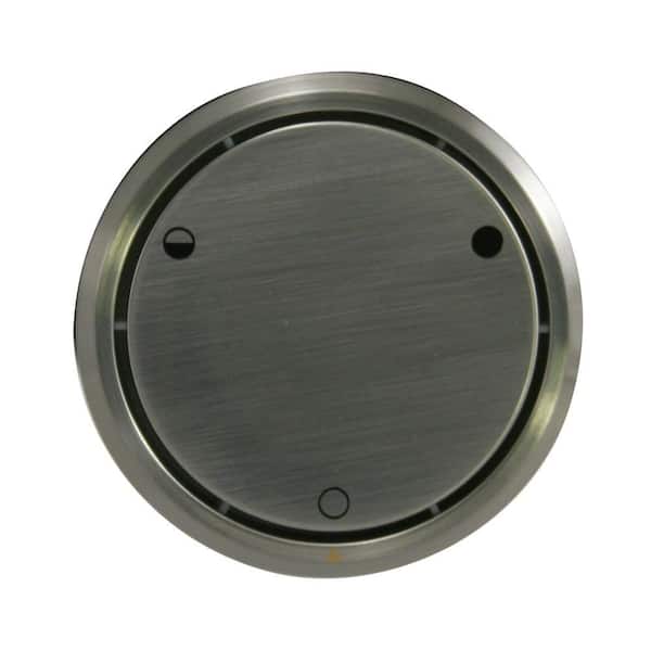 Westbrass Patented Deep Soak Round Replacement 2-Hole Bathtub Overflow Cover for Full and Over-Filled Closure, Satin Nickel
