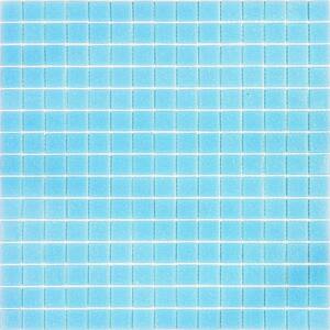 Dune Glossy Cadet Blue 12 in. x 12 in. Glass Mosaic Wall and Floor Tile (20 sq. ft./case) (20-pack)