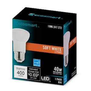 40-Watt Equivalent R16 CEC Dimmable LED Light Bulb 2700K (1-Bulb)