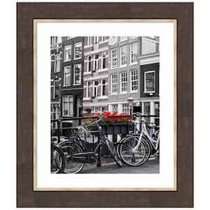 Lined Bronze Picture Frame Opening Size 24 x 20 in. (Matted To 16 x 20 in.)