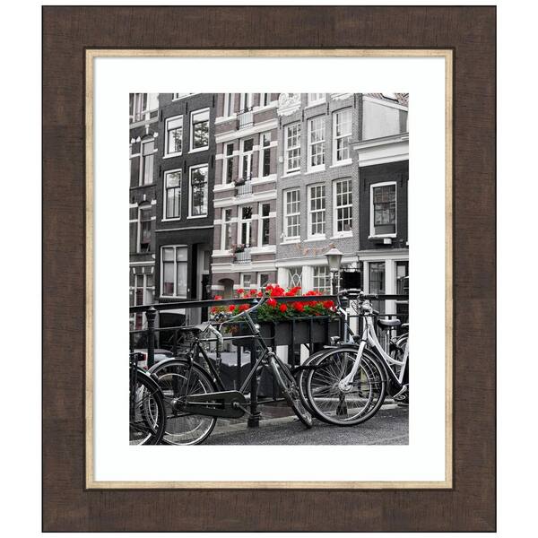 Amanti Art Lined Bronze Picture Frame Opening Size 24 x 20 in. (Matted To 16 x 20 in.)