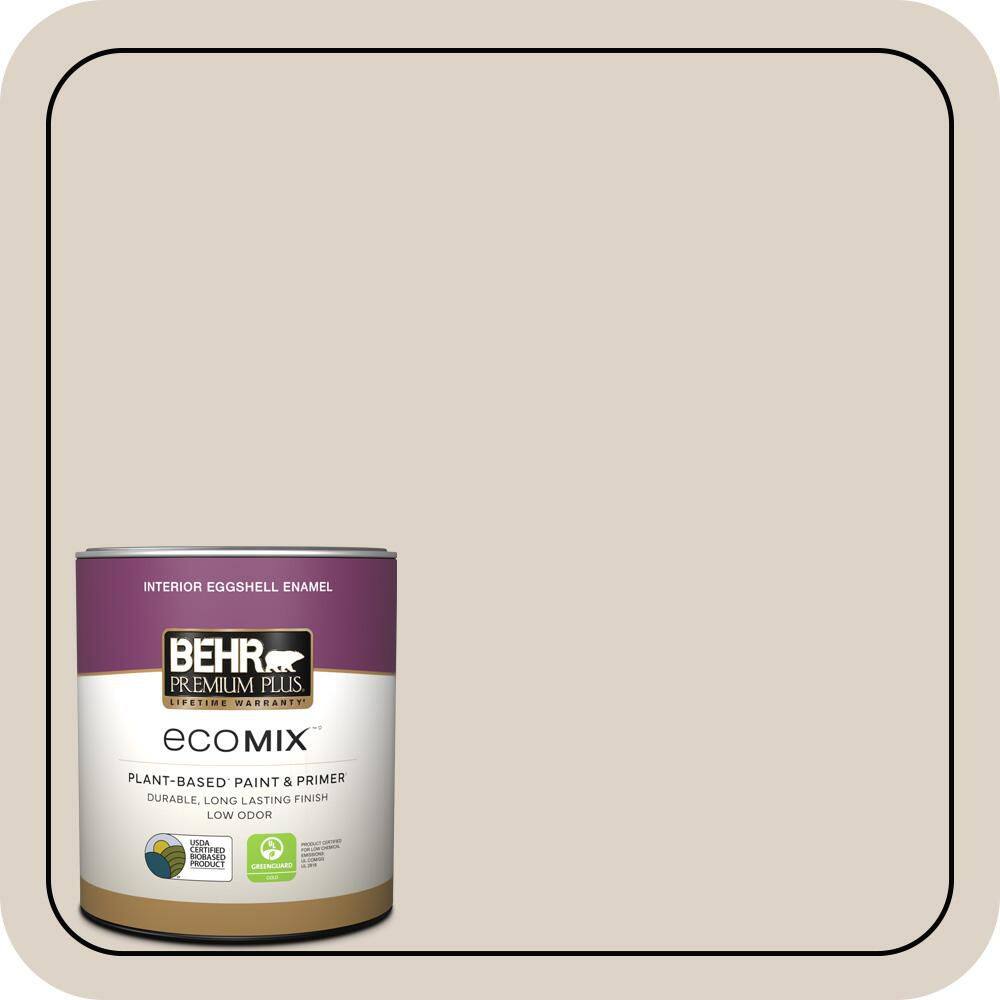 1 qt. #OR-W06 Coconut Ice Eggshell Enamel EcoMix Plant-Based Interior Paint & Primer price history on PriceWatchPro