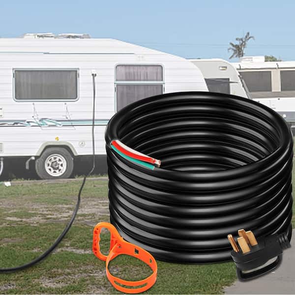 30 ft. 6/3 plus 8/1 Extension Cord Indoor/Outdoor Generator Power Cord STW 50 Amp NEMA 14-50P No-pin Type