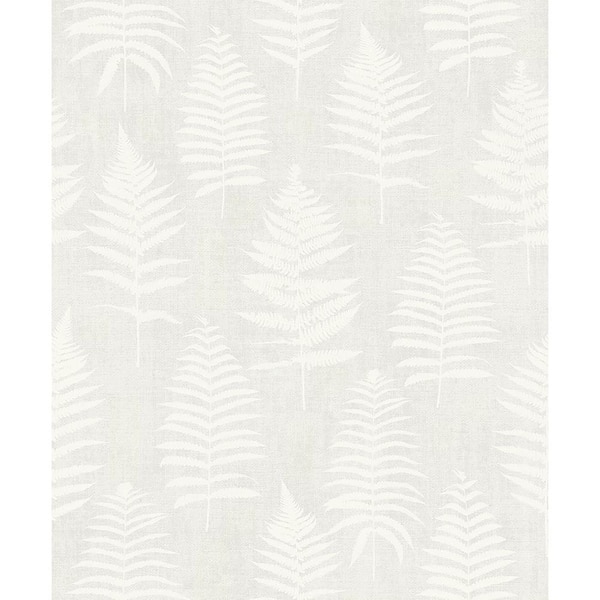 Bracken Light Grey Fern Paper Strippable Roll (Covers 56.4 sq. ft.)