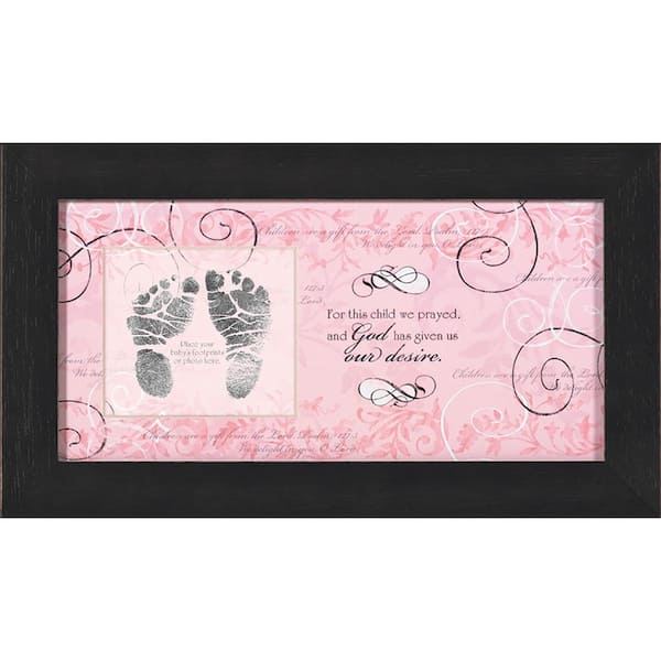 Unbranded God's Little Princess "For This Child Girl" By Carpentree Framed Art