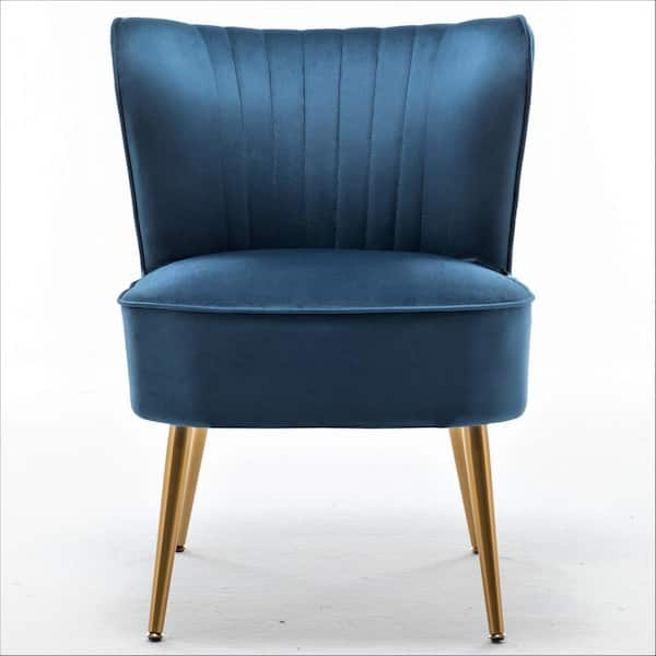 Blue best sale cocktail chair