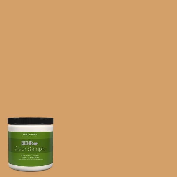 BEHR PREMIUM PLUS 8 oz. MQ408 Golden Aura SemiGloss Interior