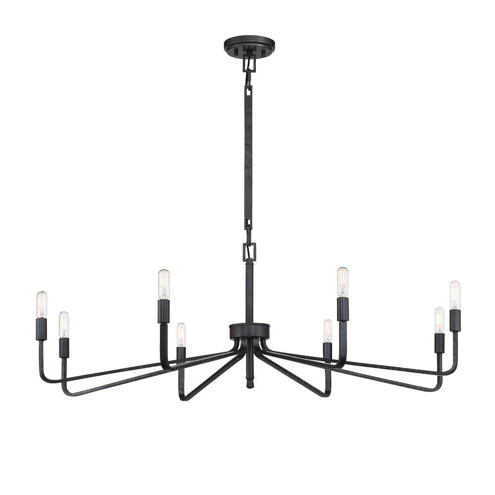 Salem Forged Iron 8-Light Single Tier Chandelier