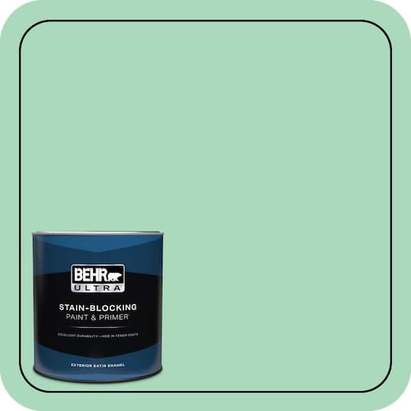 BEHR ULTRA 1 qt. #P410-3 Shanghai Jade Satin Enamel Exterior Paint & Primer