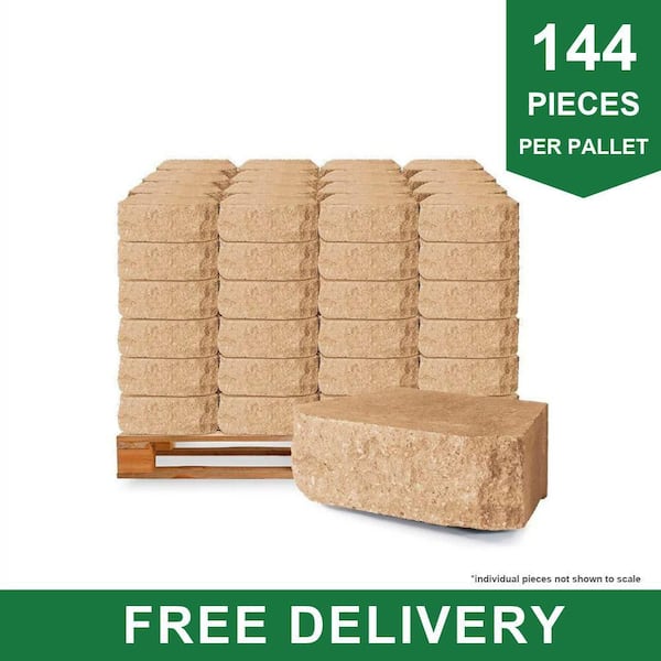 4 in. H x 11.63 in. W x 6.75 in. L Terra Cotta Retaining Wall Block (144 Pieces/ 46.6 Sq. ft. / Pallet)