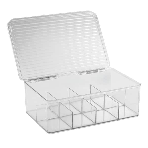 interDesign Kitchen Cabinet Binz 100-Bag Clear Tea Box