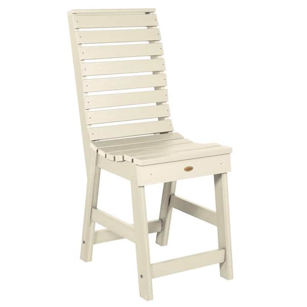 Highwood Weatherly Whitewash Recycled Plastic Counter Height Side Chair