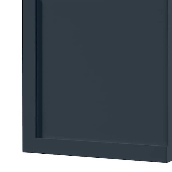 Leyton 7.5 in. W x 7.5 in. H Slim Shaker Cabinet Sample in Ink Blue