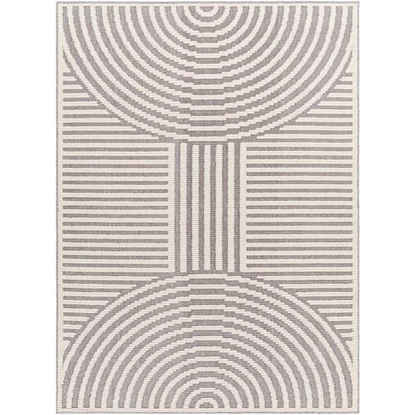 Artistic Weavers Lyna Gray Doormat 3 ft. x 5 ft. Indoor Machine-Washable Area Rug