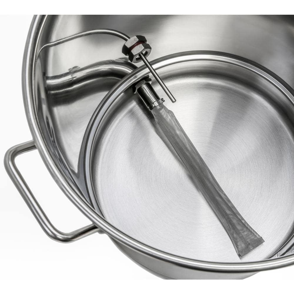 64 QT Stainless Steel Home Brew Kettle with Dual Filtration