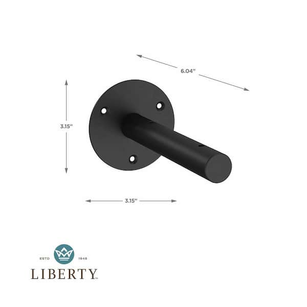 Liberty 8.27 in. Nickel Steel Wraparound Decorative Shelf Bracket (2-Pack)  S43394C-NIC-U - The Home Depot