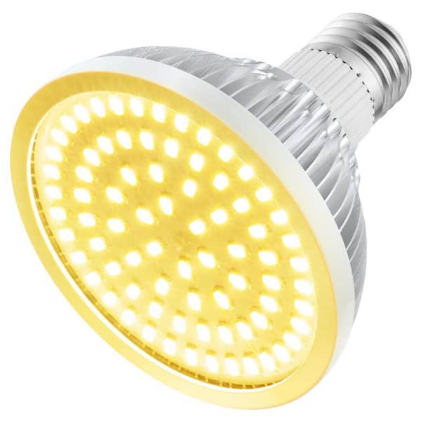 BIBIVIS 18-Watt E26/E27 78 LEDs Grow Incandescent Light Bulb with Balanced Spectrum 3500K for Regular Lamps, 180-Watt Equivalent