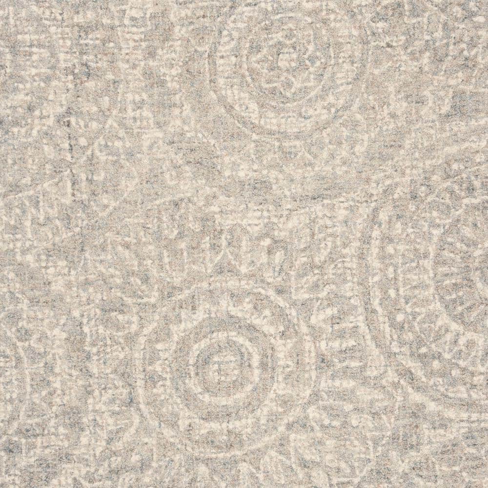 Gray Abstract Handmade Wool 4' x 6' Tufted Area Rug