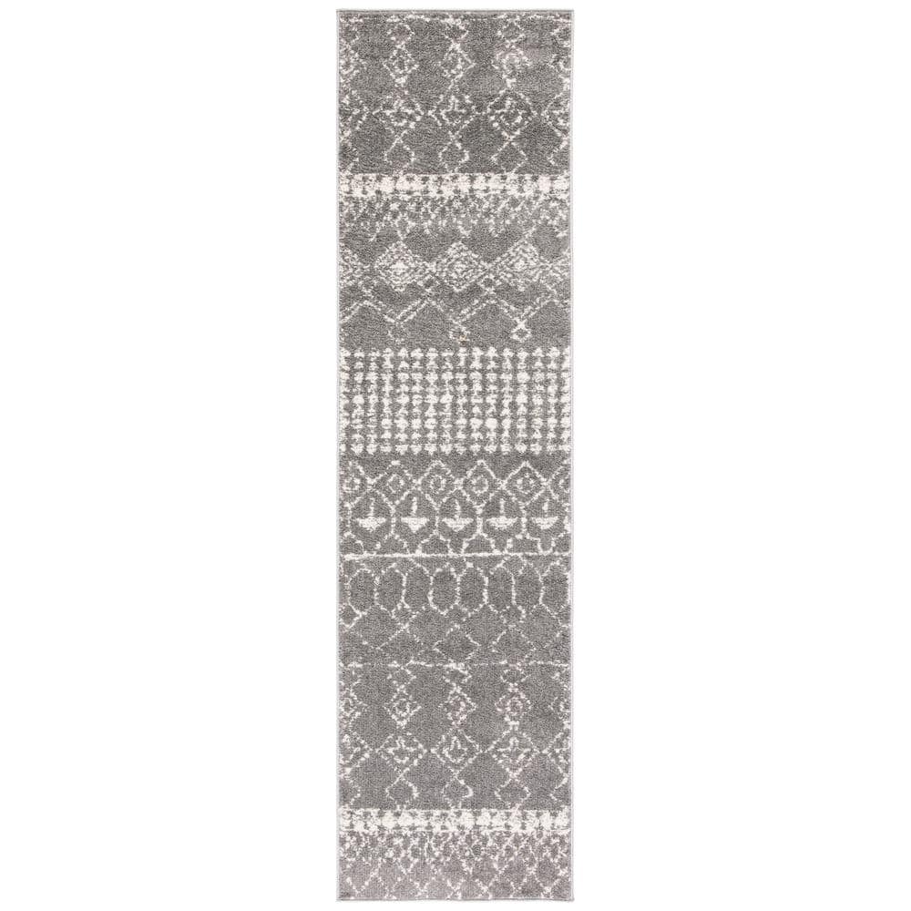 Tulum Gray/Ivory 2 ft. x 7 ft. Moroccan Runner Rug price history on PriceWatchPro