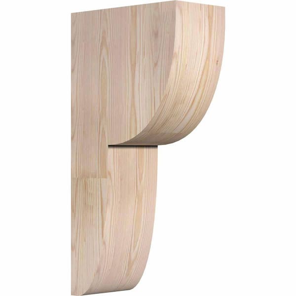 Ekena Millwork 6 in. x 12 in. x 24 in. Douglas Fir Carmel Smooth Corbel