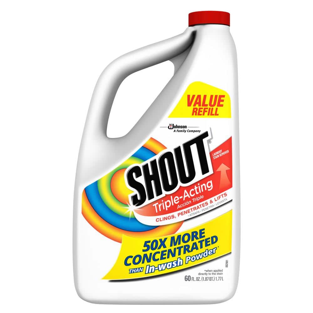 Shout 2pack Combo 60 fl. oz. TripleActing Liquid Refill Fabric Stain