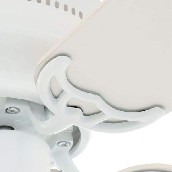 LED Indoor White Ceiling Fan with Light Kit Littleton 42 in NEW! 
