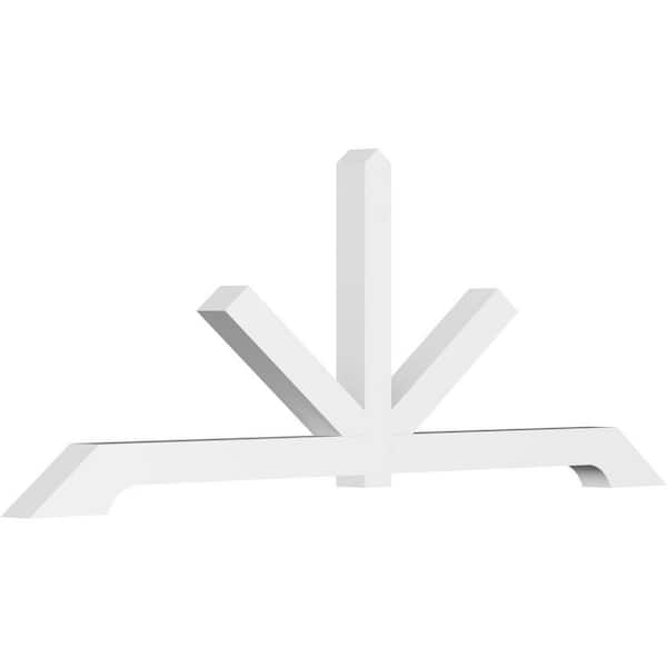 Ekena Millwork Vanguard 96 in. W x 36 in. H x 4 in. D Signature Polyurethane Bracket