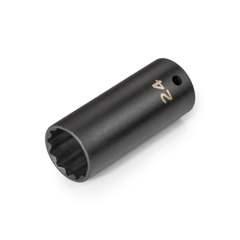 TEKTON 1/2 in. Drive x 24 mm Deep 12-Point Impact Socket SID23324 - The ...