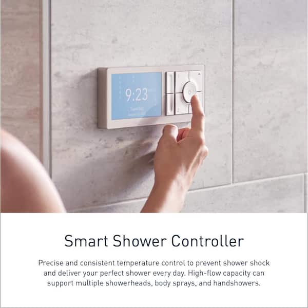 MOEN Smart Shower 2-Outlet Digital Shower Controller in Terra Beige (Valve  Not Included) TS3302TB - The Home Depot