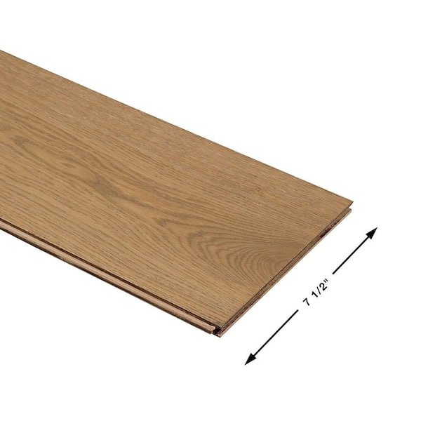 Malibu Wide Plank Sunset Cliffs French Oak 1/2 in. T x 7.5 in. W Tongue & Groove Wirebrushed Engineered Hardwood Flooring (23.3 sqft/case)