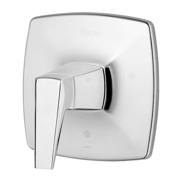 Pfister Arkitek 1-Handle Wall Mount Valve Trim Kit in Polished Chrome (Valve Not Included)