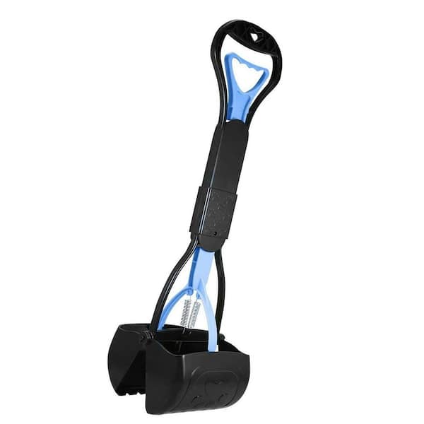 Unbranded Non-Breakable Pooper Scooper with 24.3 in. Long Handle for Dogs High Strength Material Easy Grass Gravel Pick Up