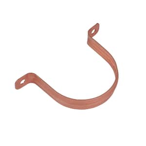 2 in. Copper 2-Hole Pipe Hanger Strap