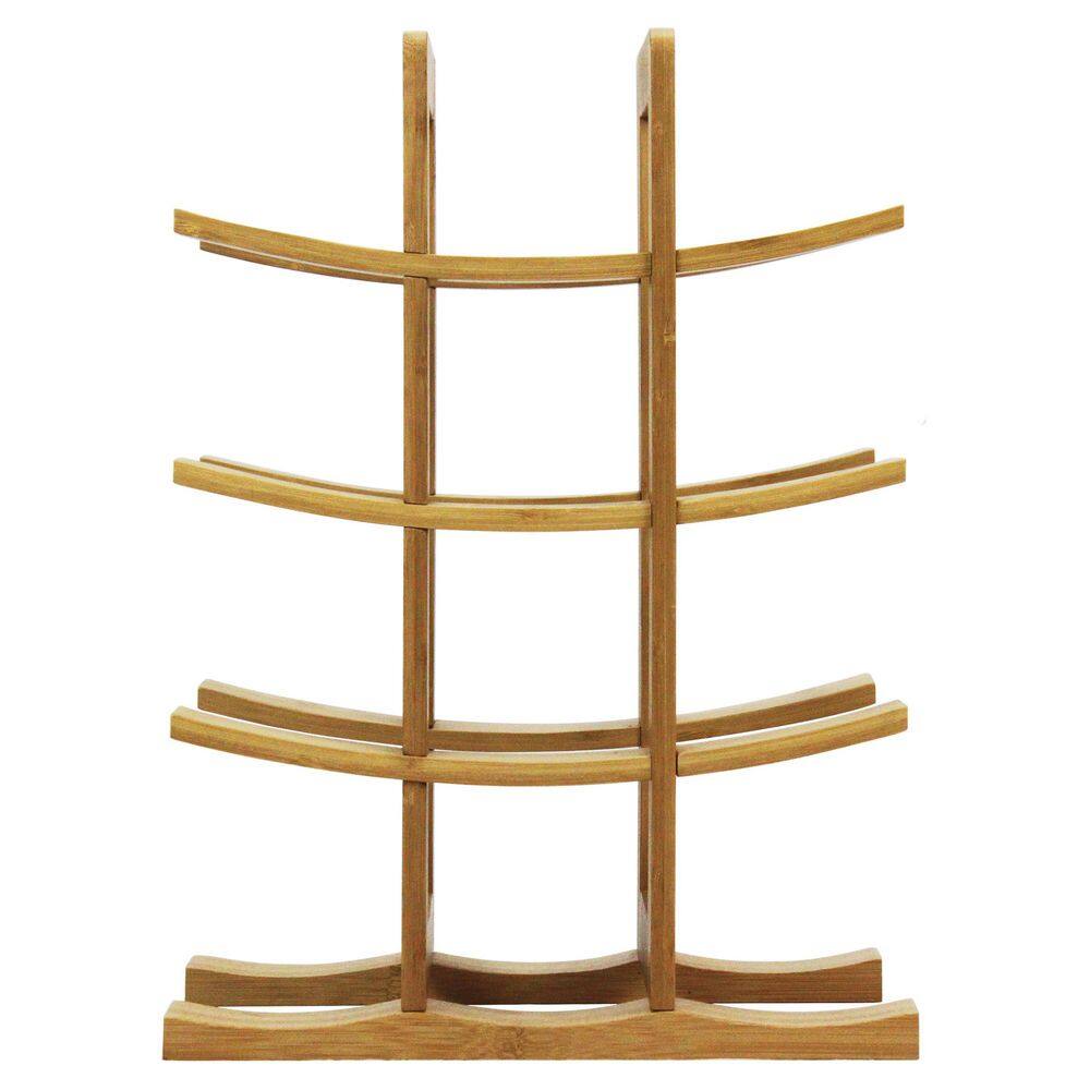 Natural Bamboo 12-Bottle Countertop Wine Rack