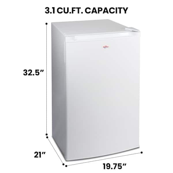 Koolatron Compact Upright Freezer 3.1 cu. ft.. (88L) White