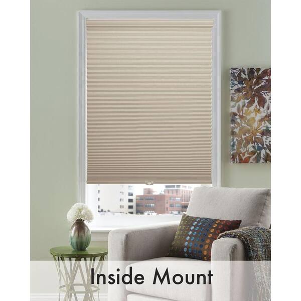 Bali Cut-to-Size Wheat 9/16 in. Light Filtering Premium Cordless Fabric Cellular Shade 54 in. W x 72 in. L