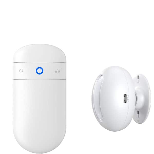 Vrbgify Wireless Motion Sensor Doorbell Door Chime-Indoor Plug-In Motion Detector Alarm for Business/Store with Buzzer