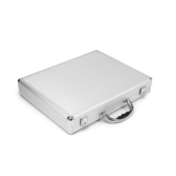 Cases By Source 12.25 in. Smooth Aluminum Portfolio Case in Silver