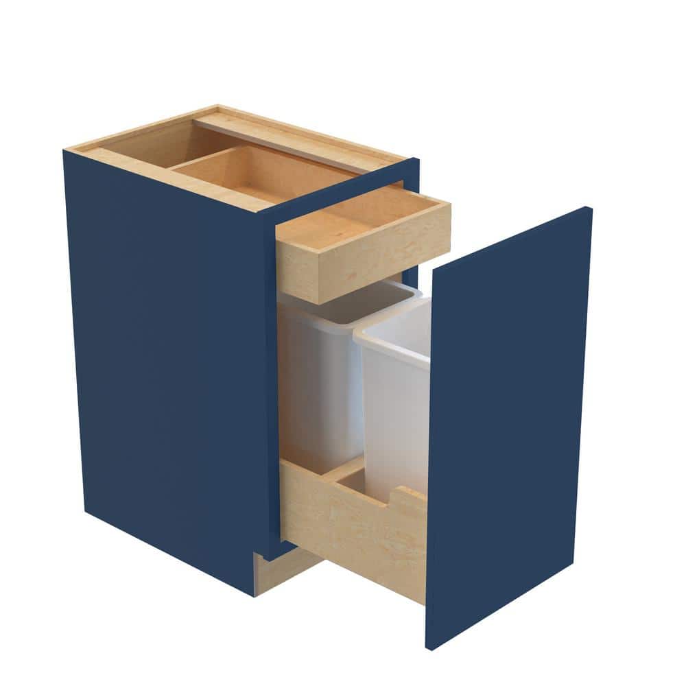 Hargrove 18 in. W x 24 in. D x 34.5 in. H Assembled Plywood Trash Can Kitch