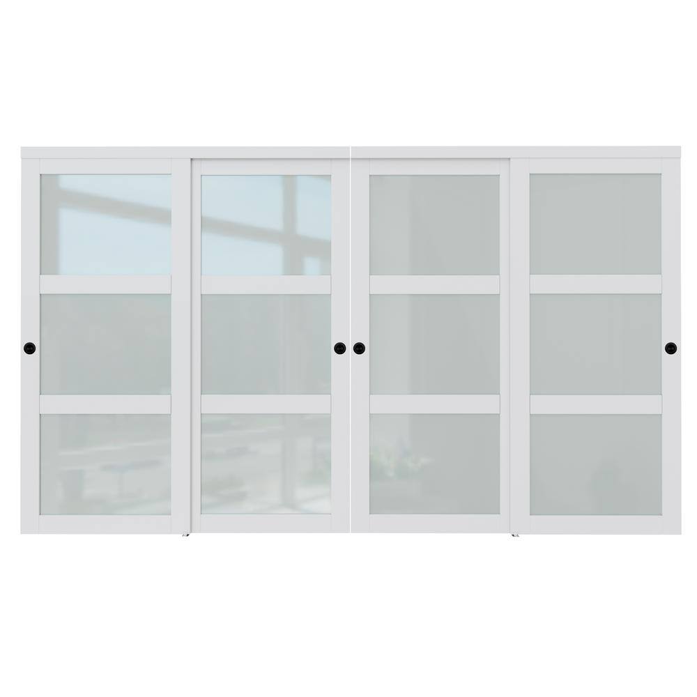Have a question about EH PUERTA 144 in. x 96 in. 3 Lites Frosted Glass