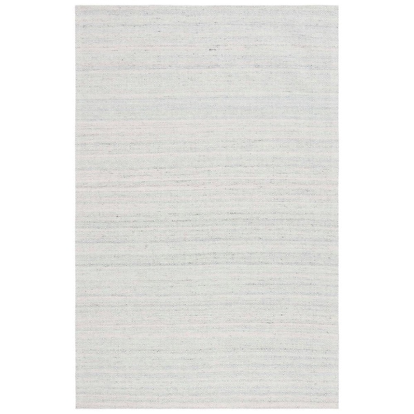 SAFAVIEH Martha Stewart Light Blue/Ivory 4 ft. x 6 ft. Monochrome Diamond Area Rug